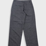 Wide Fit Trouser - Charcoal Wool Melange