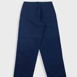 Wide Fit Trouser - Navy Topstitch