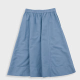 Full Seam Skirt - Light Indigo Topstitch