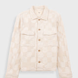 Zaki Jacket - Ecru Waffle Check