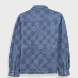 Assembly Jacket - Soft Blue Waffle Check