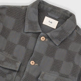 Zaki Jacket - Soft Black Waffle Check