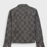 Zaki Jacket - Soft Black Waffle Check