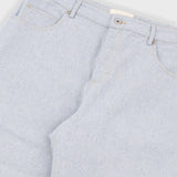 Barrel Leg Trouser - Ice Blue Twill Denim