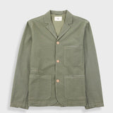 Wide Fit Blazer - Sage Overdyed Stripe