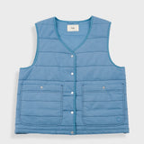 Gilet - Light Indigo Topstitch