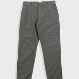 Fixed Waistband Cotton Linen Trouser - Dark Sage