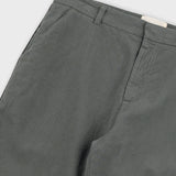 Fixed Waistband Cotton Linen Trouser - Dark Sage