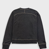 Engineered Raglan Sweat - Charcoal