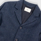 Patch Jacket - Navy Wool Melange AW24