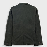 Wide Fit Blazer - Dark Green Wool Melange