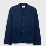 Wide Fit Blazer - Navy Topstitch