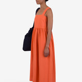 Midi Day Dress - Dark Orange