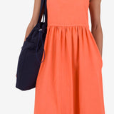 Midi Day Dress - Dark Orange