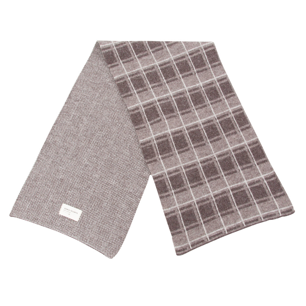 Xenia Telunts | Xenia Telunts - Jacquard Scarf - Brown