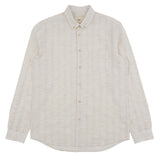 Relaxed Fit Shirt - Natural Crinkle Stripe