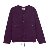 Quilted Boxy Jacket - Wine