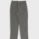 Drawcord Cotton Linen Trouser - Dark Sage