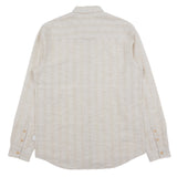 Relaxed Fit Shirt - Natural Crinkle Stripe