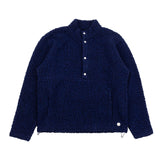 Boxy Funnel Fleece - Navy Wool