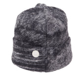 Fleece Beanie - Slate Wool Polka