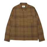 Patch Shirt - Tobacco Fine Check