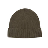 Wool Cash Beanie - Olive