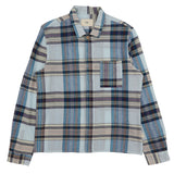 Patch Shirt - Ocean Blue Check