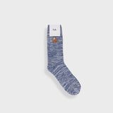 Melange Socks - Ecru Soft Blue Mix