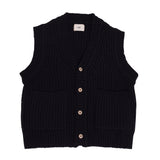 Chunky Pocket Vest - Black