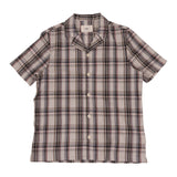 SS Soft Collar Shirt - Natural Black Check