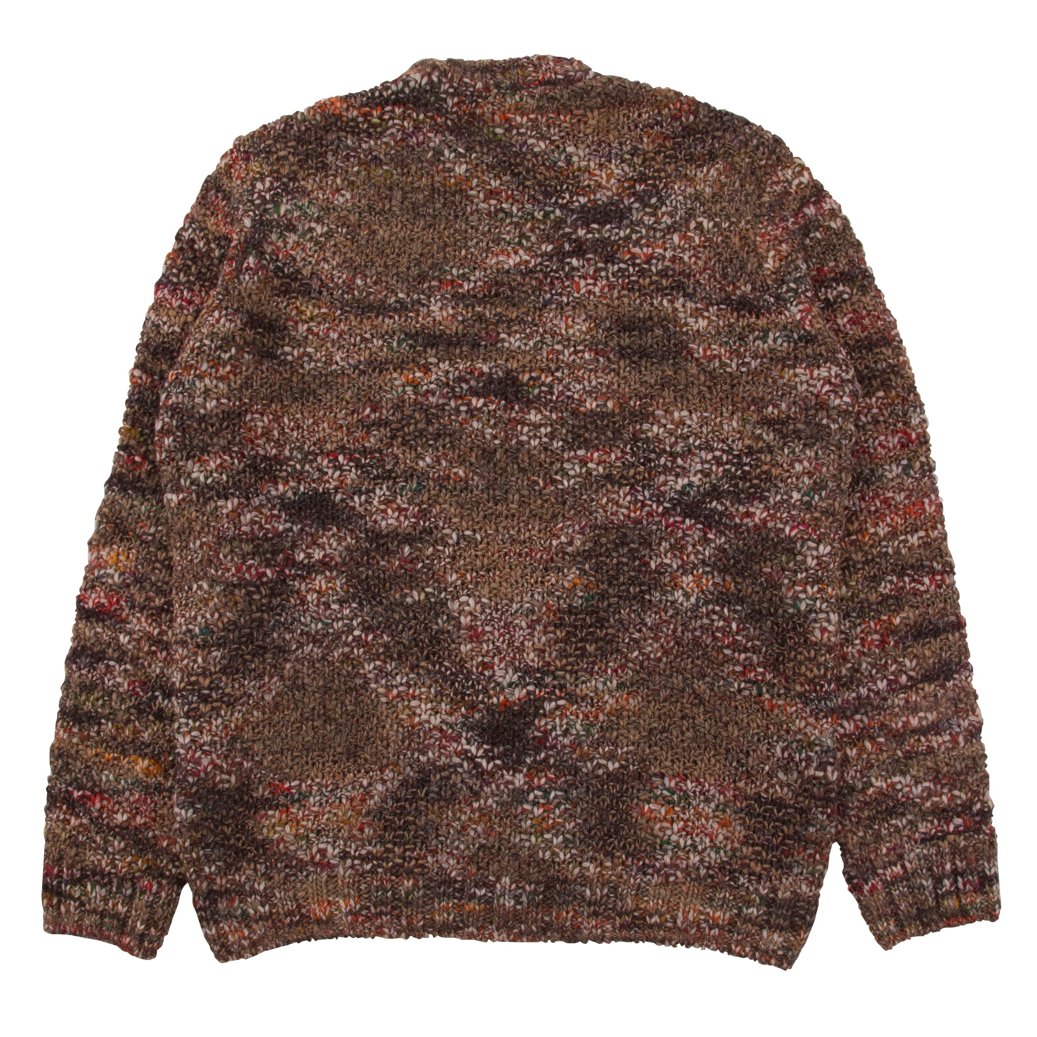 Mixed Yarn Crew - Brown Mix