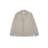 Relaxed Cotton Blazer - Warm Grey Twill