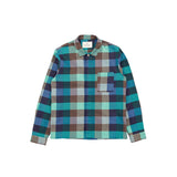 Patch Shirt - Blue/ Green Flannel Check