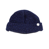 Fleece Beanie - Navy Wool