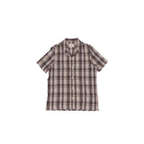 SS Soft Collar Shirt - Natural Black Check