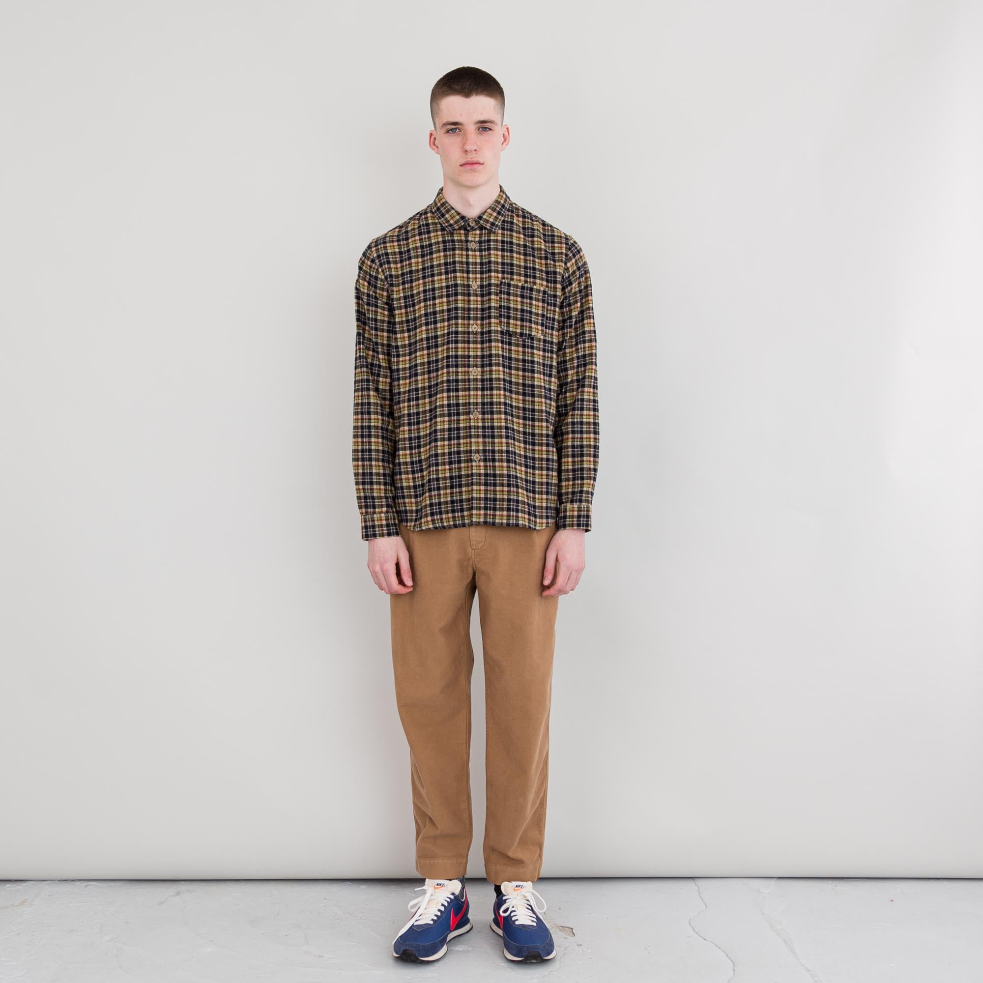 Relaxed Fit Shirt - Pepper Charcoal Check — Folk