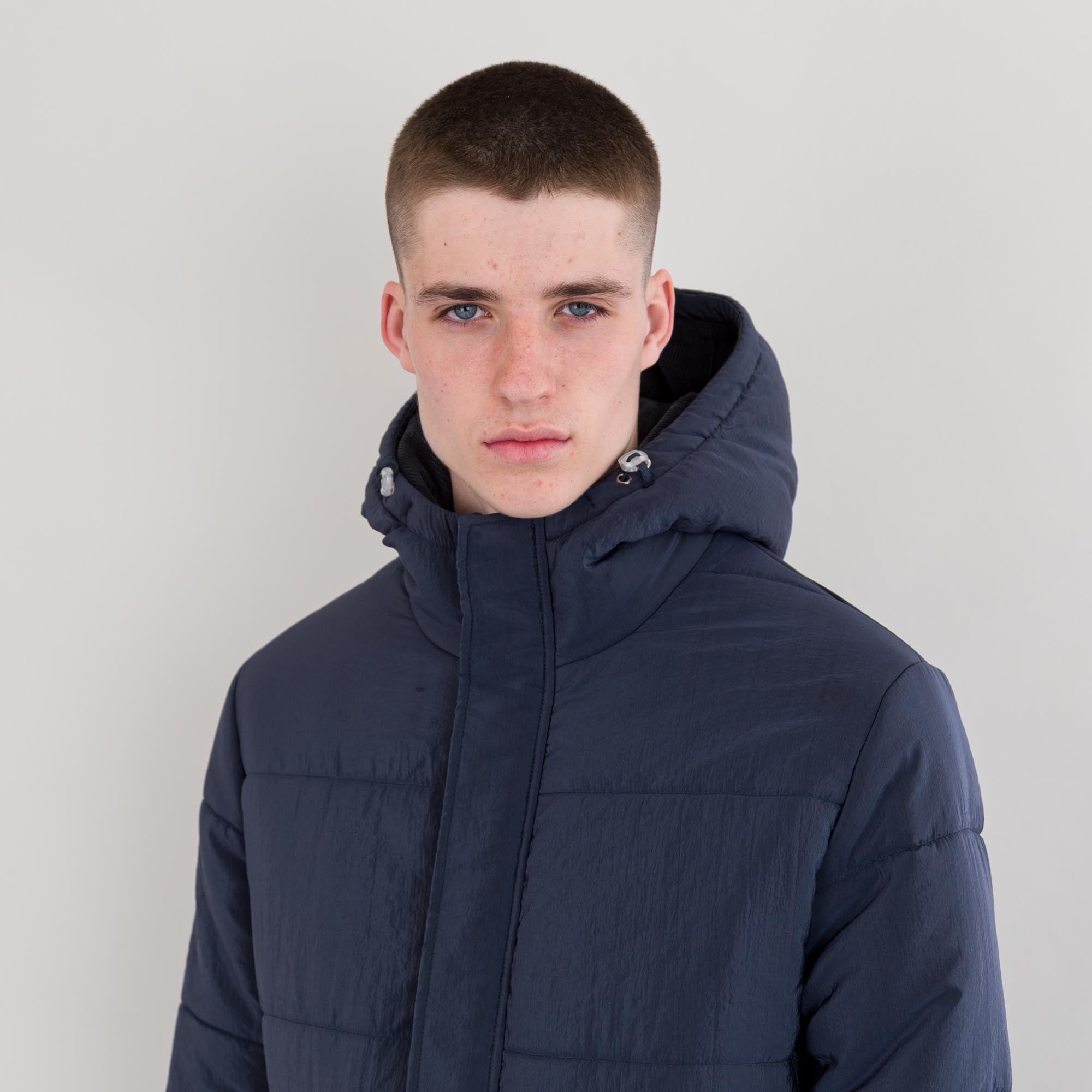 Folk wadded hooded outlet jacket