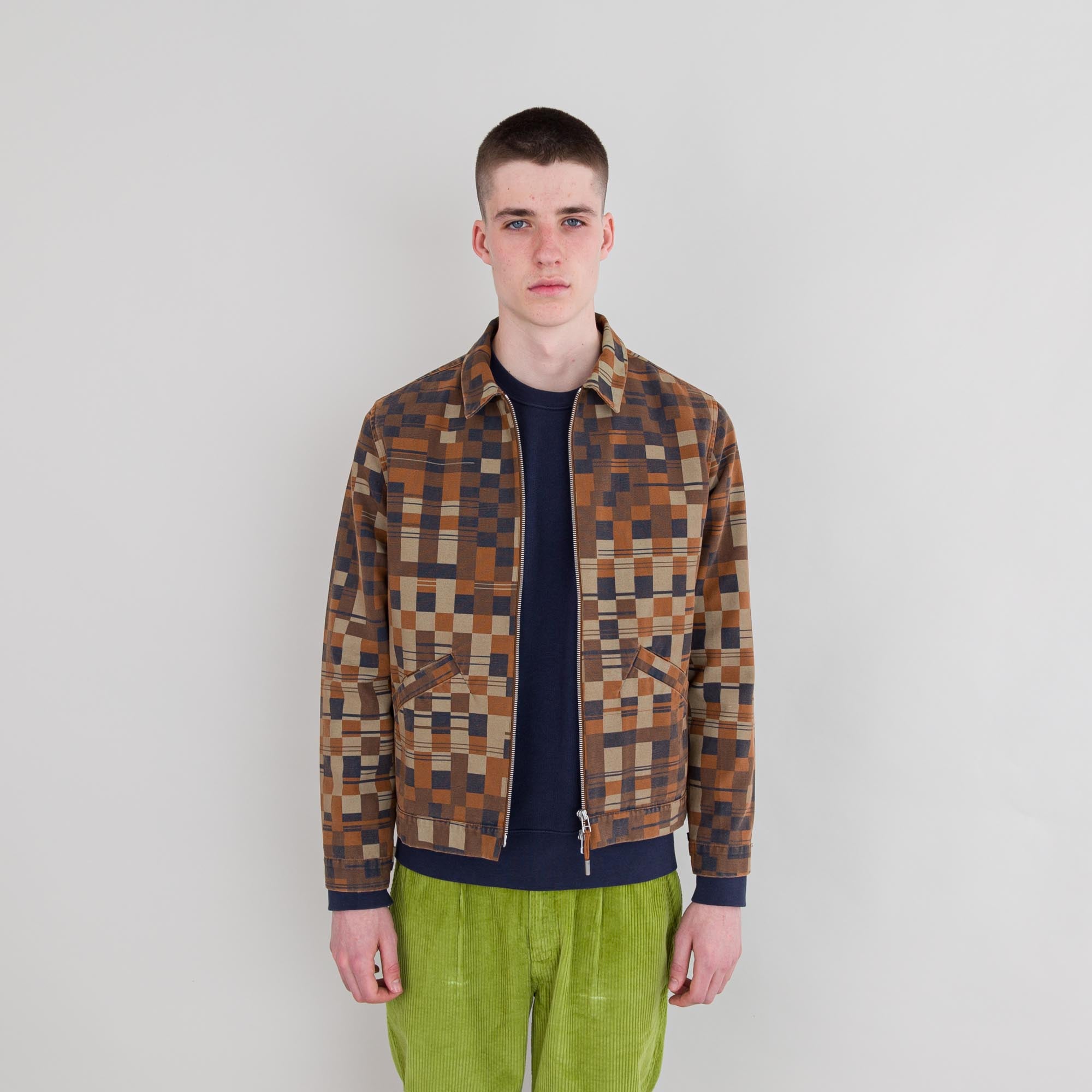 Signal Blouson - Copper Warp Checkerboard — Folk