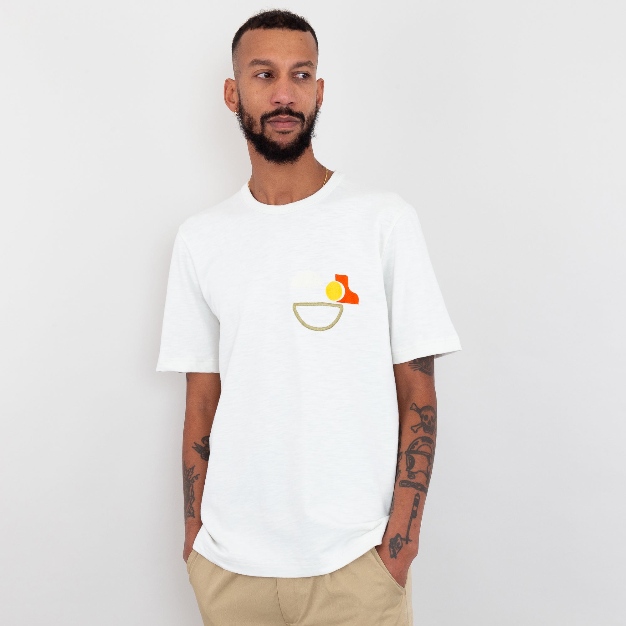 Off white 2025 embroidered t shirt