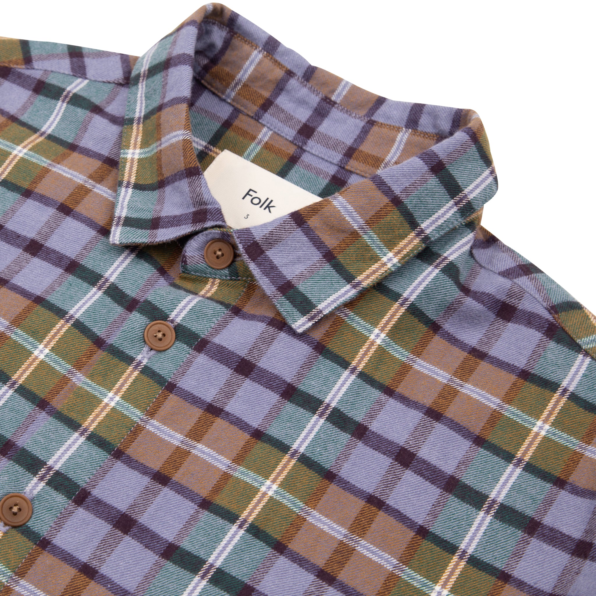 Relaxed Fit Shirt - Blue Check — Folk