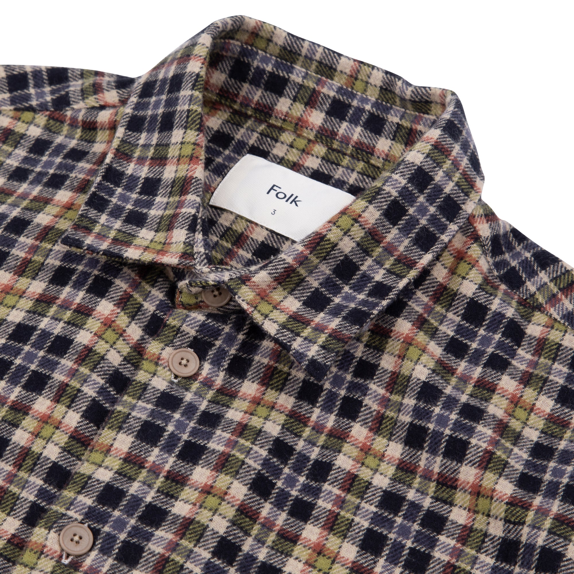 Relaxed Fit Shirt - Pepper Charcoal Check — Folk